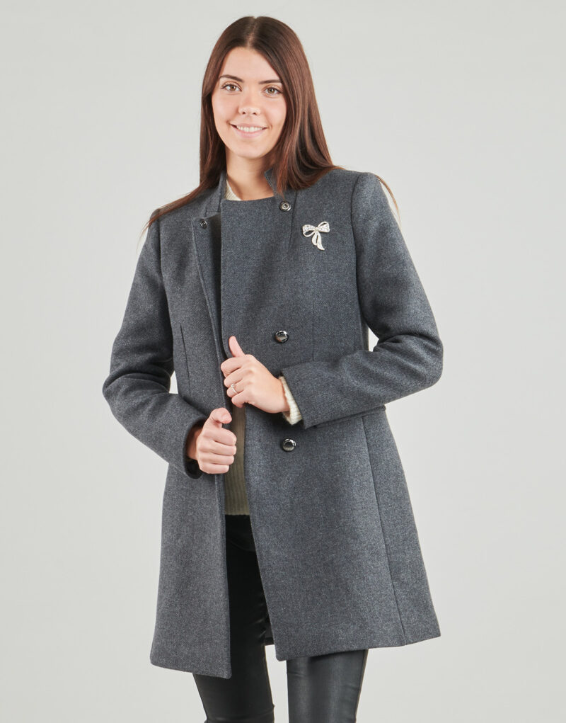 Mantella Morgan GBROCHE Grigio Mantelle Donna - 2