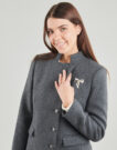 Mantella Morgan GBROCHE Grigio Mantelle Donna - 5
