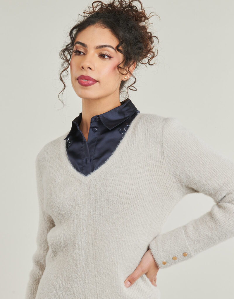 Maglione Morgan MVOOVE1 Grigio Maglioni Donna - 5