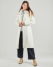 Mantella Guess KAROLE FUR COLLAR Bianco Mantelle Donna - 2