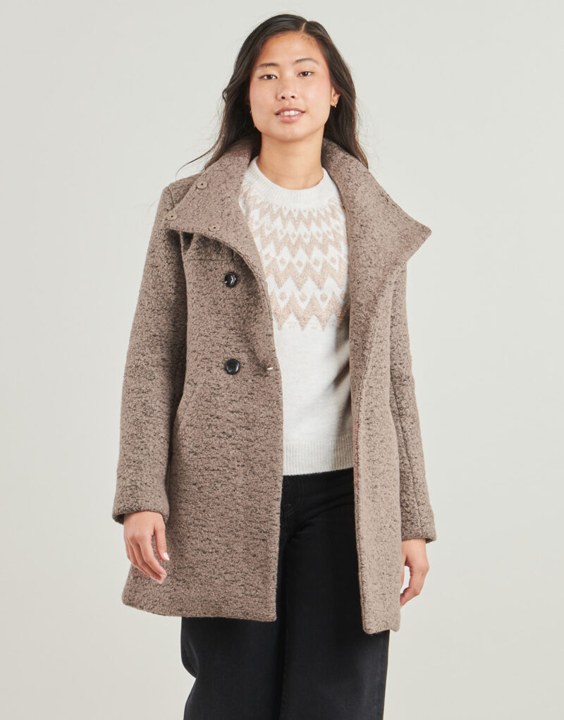 Mantella  Only  ONLNEWSOPHIA WOOL  Marrone -  Mantelle Donna - 2