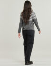 Maglione Only ONLFRY LS JQ GLITTER Grigio Maglioni Donna - 4