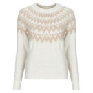 Maglione Only ONLFRY LS JQ GLITTER Beige Maglioni Donna - 1