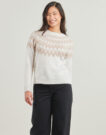 Maglione Only ONLFRY LS JQ GLITTER Beige Maglioni Donna - 2