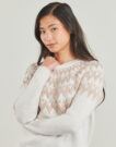 Maglione Only ONLFRY LS JQ GLITTER Beige Maglioni Donna - 5