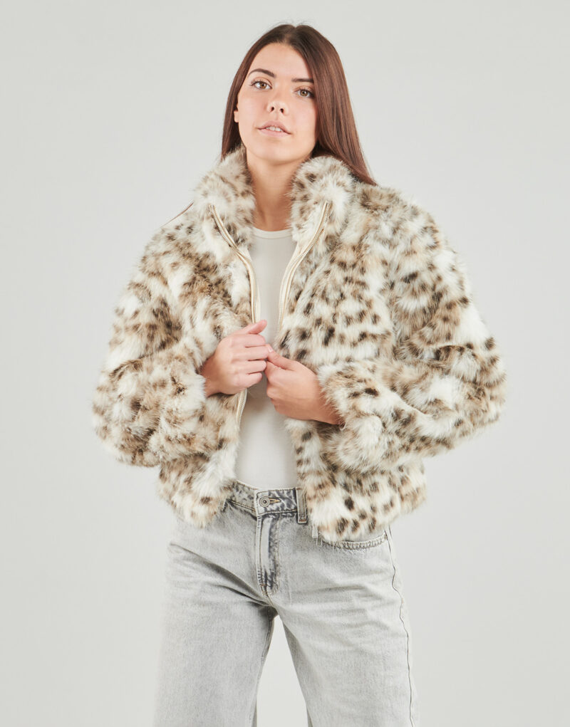 Mantella Only ONLJANIS LIFE FAUX FUR LEO Multicolore Mantelle Donna - 2