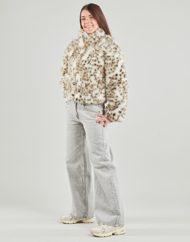 Mantella Only ONLJANIS LIFE FAUX FUR LEO Multicolore Mantelle Donna - 3
