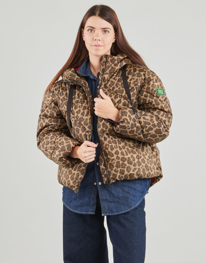 Piumino Only ONLASTI LIFE SHORT PUFFER Marrone Piumini Donna - 2