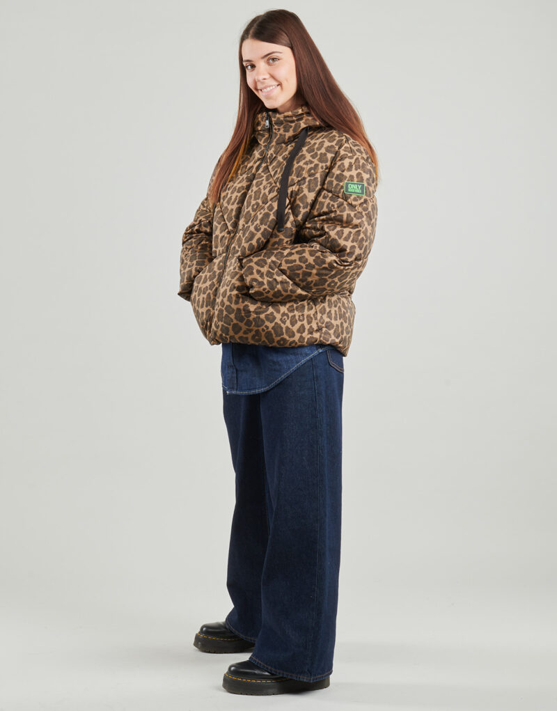Piumino Only ONLASTI LIFE SHORT PUFFER Marrone Piumini Donna - 3