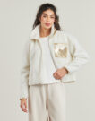 sweat-shirt Only Sweat-shirts courts en sherpa beige ONLTRACY pour femmes - 2