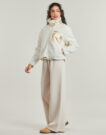 sweat-shirt Only Sweat-shirts courts en sherpa beige ONLTRACY pour femmes - 3