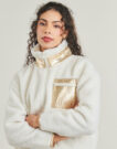 sweat-shirt Only Sweat-shirts courts en sherpa beige ONLTRACY pour femmes - 5