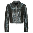 Giacca in pelle Only ONLPARIS SNAKE Nero Giacche in pelle Donna - 1