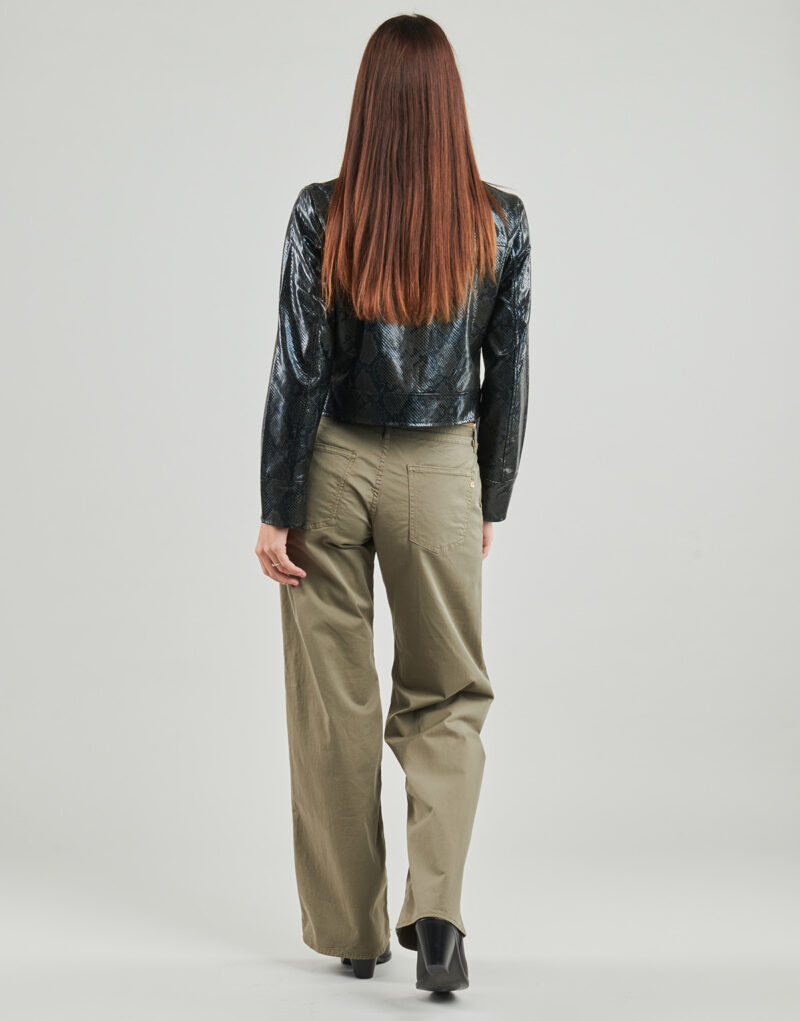 Giacca in pelle Only ONLPARIS SNAKE Nero Giacche in pelle Donna - 4