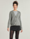 Gilet / Cardigan Only ONLZOEY Kaki Gilet / Cardigan Donna - 2