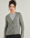 Gilet / Cardigan Only ONLZOEY Kaki Gilet / Cardigan Donna - 5