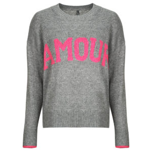 Maglione Only ONLNEW AMOUR Grigio Maglioni Donna