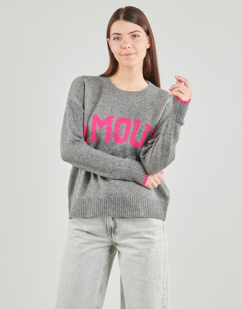 Maglione Only ONLNEW AMOUR Grigio Maglioni Donna - 2