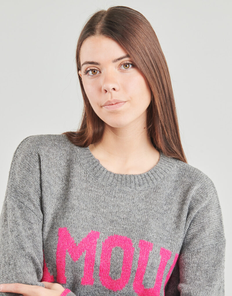 Maglione Only ONLNEW AMOUR Grigio Maglioni Donna - 5