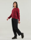 Maglione Only ONLHANJA LS GLITTER Bordeaux Maglioni Donna - 3