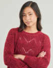 Maglione Only ONLHANJA LS GLITTER Bordeaux Maglioni Donna - 5