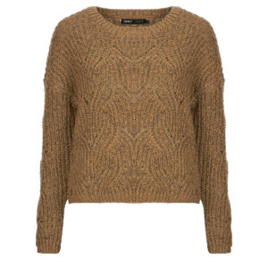 Maglione Only ONLHANJA LS GLITTER Marrone Maglioni Donna