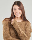 Maglione Only ONLHANJA LS GLITTER Marrone Maglioni Donna - 5