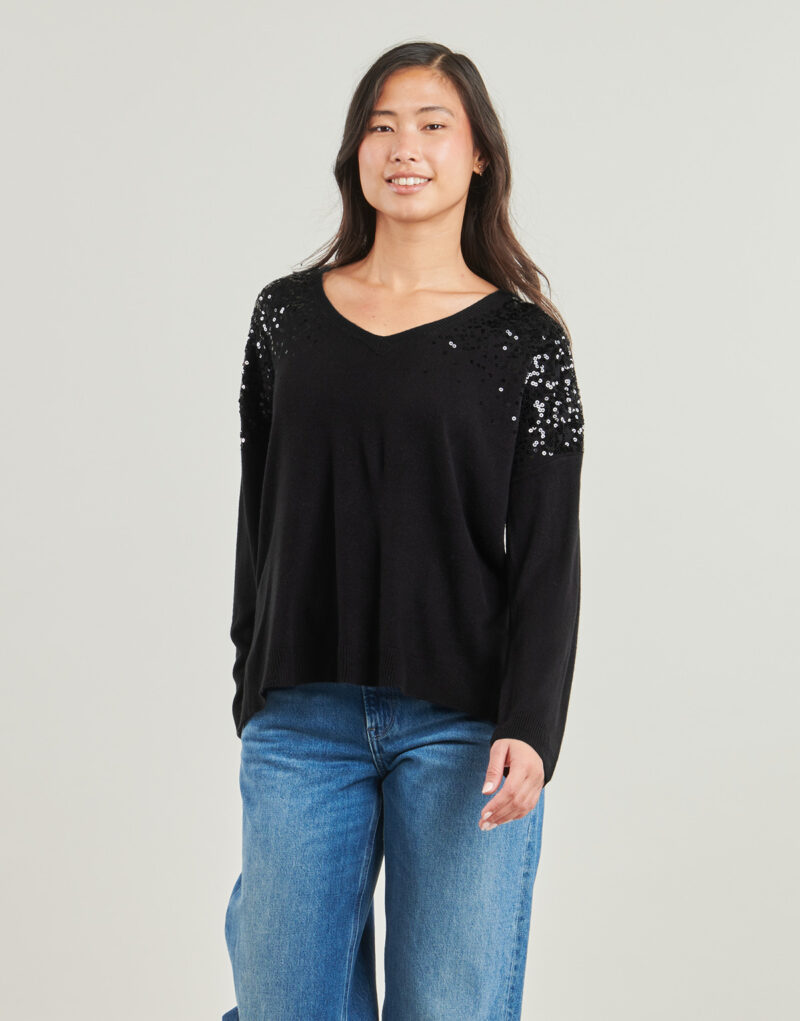 Maglione Only ONLSTARRY LS SEQUIN Nero Maglioni Donna - 2