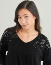 Maglione Only ONLSTARRY LS SEQUIN Nero Maglioni Donna - 5