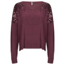 Pullover Only ONLSTARRY LS Paillettenpullover f&uuml;r Damen, lila - 1