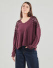 Pullover Only ONLSTARRY LS Paillettenpullover f&uuml;r Damen, lila - 2