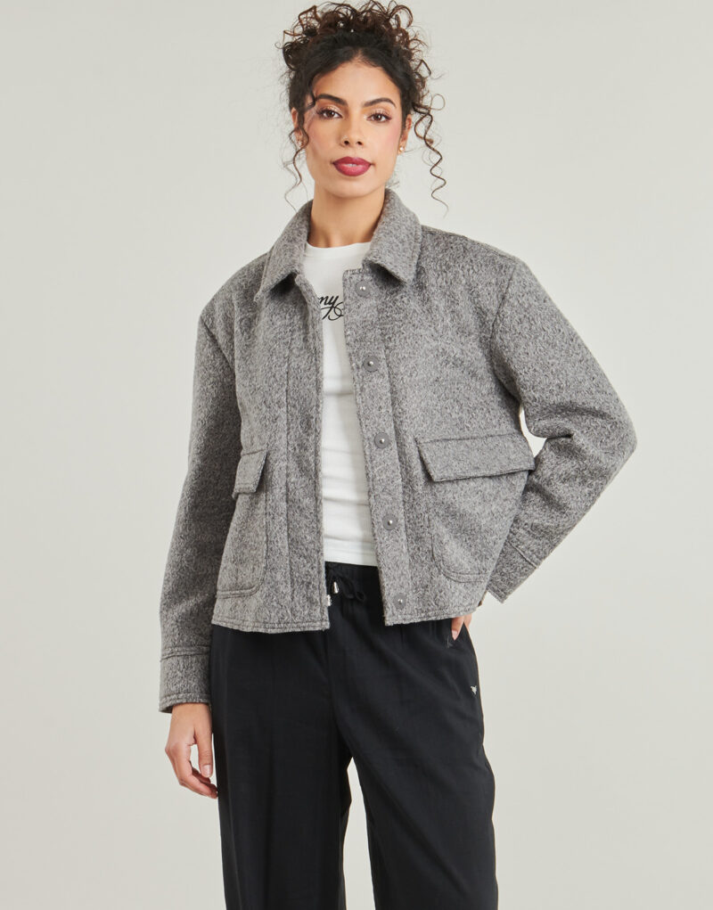 Giubbotto Only ONLSANNE BOUCLE SHORT Grigio Giubbotti Donna - 2