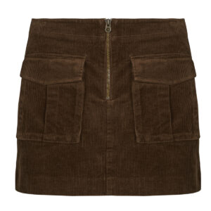 Gonne corte  Tommy Hilfiger  CORDUROY MINI SKIRT  Marrone -  Gonne corte Abbigliamento Donna