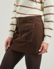 Gonne corte Tommy Hilfiger CORDUROY MINI SKIRT Marrone Gonne corte Donna - 5