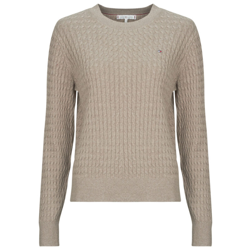 Maglione Tommy Hilfiger CO CABLE FINE GG C-NK LS SWT Beige Maglioni Donna - 1