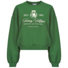 Felpe Tommy Hilfiger VARSITY CREST FLEECE SWTSHRT Verde Felpe Donna - 1
