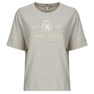 T-shirt  Tommy Hilfiger  VARSITY CREST RLX SS TEE  Grigio T-shirt maniche corte Donna