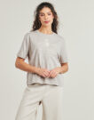 T-shirt Tommy Hilfiger VARSITY CREST RLX SS TEE Grigio T-shirt maniche corte Donna - 2