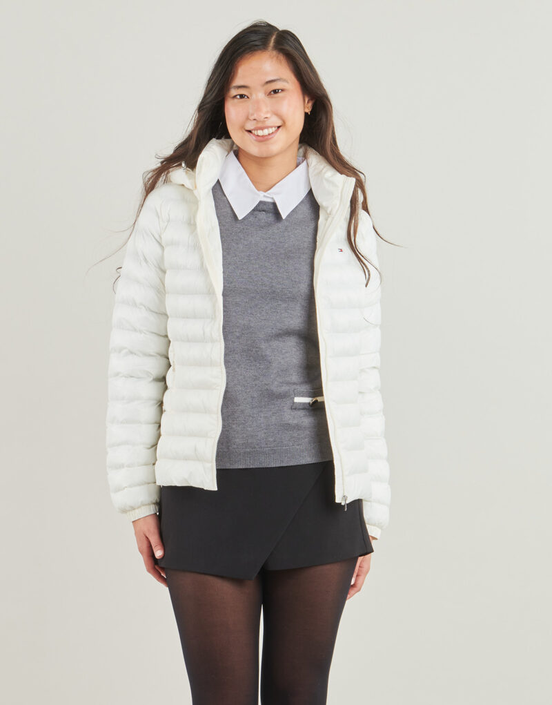 Piumino Tommy Hilfiger LW PADDED SLIM JACKET Bianco Piumini Donna - 2