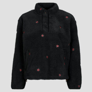 Felpa  Levis  KASEY SHERPA PULLOVER OW  Nero Felpe Donna