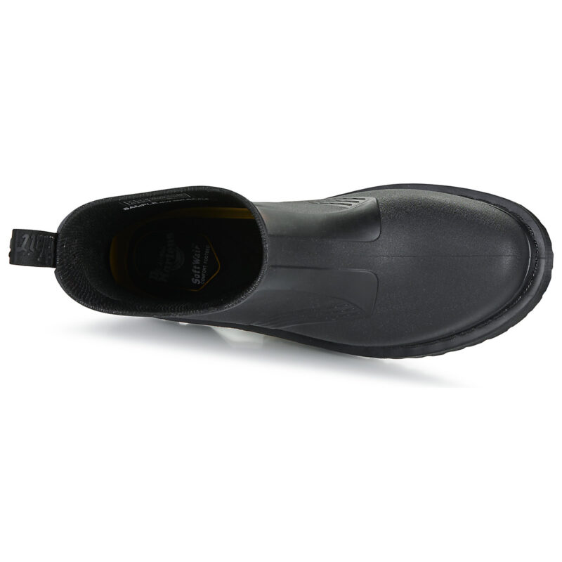 Dr. Martens 1460 Rain Pull On Boot Black PVC Nero Stivali da pioggia Donna - 6