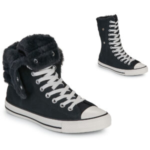 Converse  CHUCK TAYLOR ALL STAR FOLD OVER  Nero -  Sneakers alte Donna
