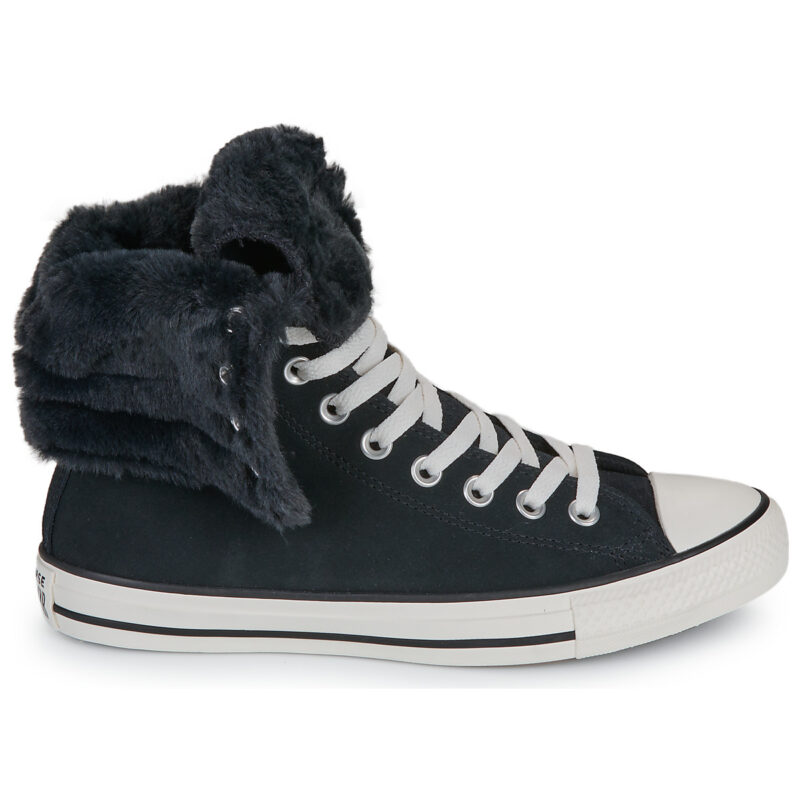 Converse  CHUCK TAYLOR ALL STAR FOLD OVER  Nero -  Sneakers alte Donna - 2