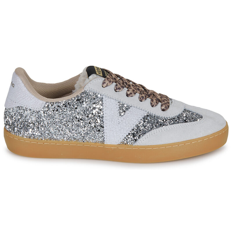 Victoria  BERLIN CICLISTA GLITTER  Argento -  Sneakers basse Donna - 2