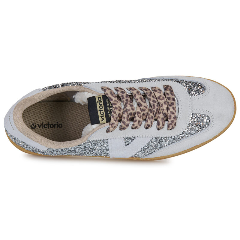 Victoria  BERLIN CICLISTA GLITTER  Argento -  Sneakers basse Donna - 6