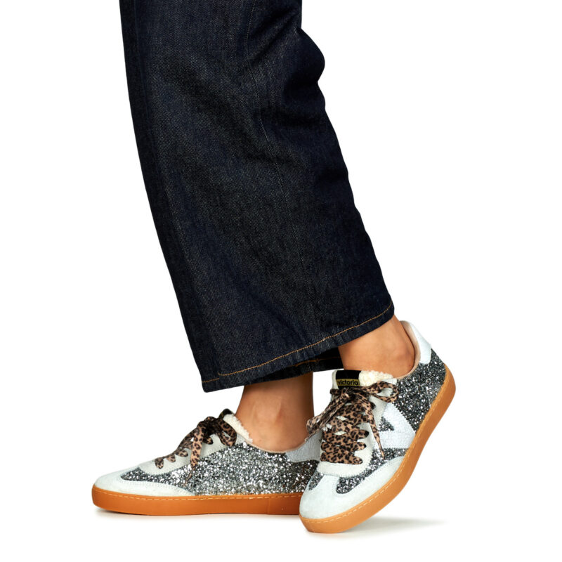 Victoria  BERLIN CICLISTA GLITTER  Argento -  Sneakers basse Donna - 8