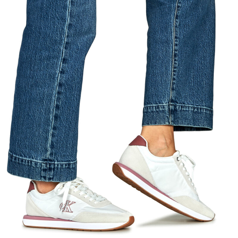 Calvin Klein Jeans RETRO RUNNER ESS MIX MAT Bianco Sneakers basse Donna - 8