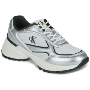 Calvin Klein Jeans  HIKE RUNNER LACE UP MESH MIX MET  Grigio -  Sneakers basse Donna