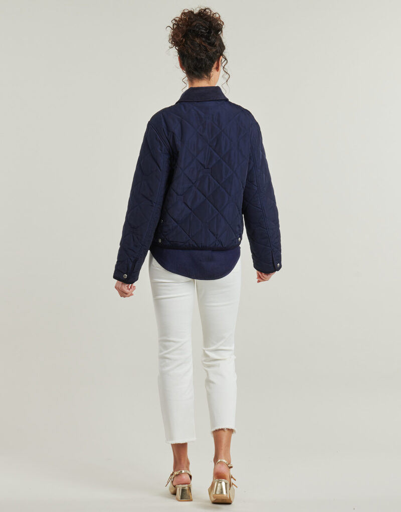 Giubbotto Tommy Hilfiger PADDED FLAG QUILTED JACKET Marine - Giubbotti Donna - 4