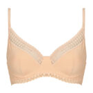 Sujetador balconette DIM DAILY MICRO FOUL con aros, color beige, para mujer - 1